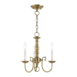 Livex Williamsburgh Convertible Mini Chandelier/Semi-Flush 5013-01