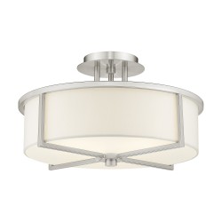 Livex Wesley Semi-Flush 51074-91