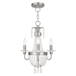 Livex Valentina Convertible Mini Chandelier/Semi-Flush 51843-91