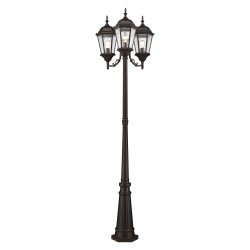Livex Hamilton Outdoor 3 Head Post 7553-07