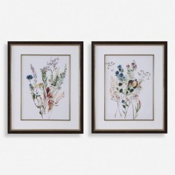 Uttermost Delicate Flowers Framed Prints 32341