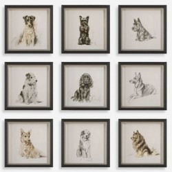 Uttermost Loyal Companion Framed Dog Prints 32344