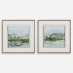 Uttermost Soft Sage Abstract Landscape Prints 32356