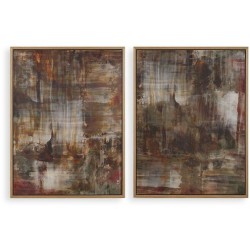 Uttermost Molten Patina Framed Canvases 32433