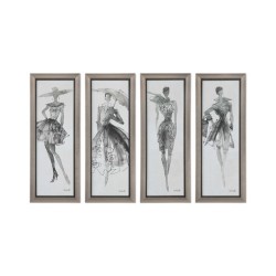 Uttermost Fashion Sketchbook Framed Prints 33624