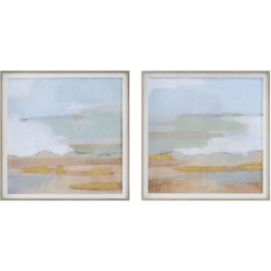Uttermost Abstract Coastline Framed Prints 41468